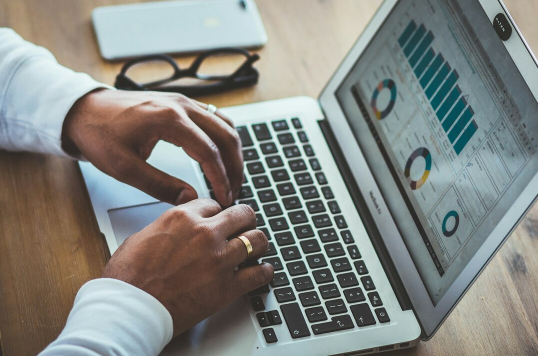 data analyst reviewing insurance charts